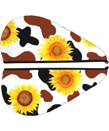 Buy Cow Print Sunflower Microfiber Hair Towel - Soft Super Absorbent Quick Dry for All Hair Types - Ideal for Women - Buy Online on GoSupps.com