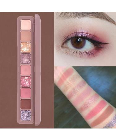 jojomis Matte Shimmers Eyeshadow Palette 9 Colors Eyeshadow Pallet High Pigmented Smooth Powder Eye shadow Long Lasting Waterproof Makeup Palette - C - Buy Online on GoSupps.com