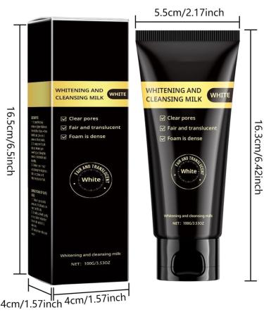 Niacinamide Whitening Cleanser Natural Moisturizing Brightening Cleansing Milk Niacinamide Whitening Cleanser For Facial Cleansing And Oil Control Niacinamide Purifying Whitening Cleanser (1PC) - Buy Online on GoSupps.com