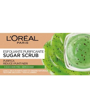 L'Or al Paris Sugar Scrub for Face & Lips - Kiwi Seed Exfoliating Cleanser 50ml 273g Pack - Shop Internationally - Buy Online on GoSupps.com