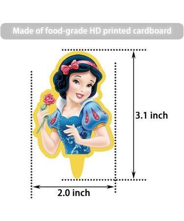 Princess Cupcake Toppers Birthday Cake Decorations Party Supplies Decor 60 counts - Buy Online on GoSupps.com