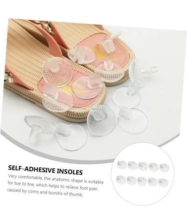 FRCOLOR 5 Pairs Reusable Gel Shoe Inserts - Adhesive Foot Pads & Round Hair Brush - Assorted Colors 3.5x3.5x1.8CM - International Shipping - Buy Online on GoSupps.com