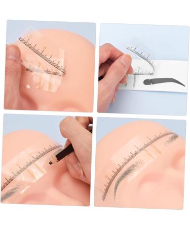 GLEAVI 10pcs eyebrow template eyebrow drawing tool brow guide stencil measuring tool sticker scale ruler - Buy Online on GoSupps.com