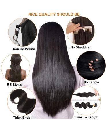 12A Brazilian Body Wave Bundles - 34 36 38 Inch | 100% Virgin Human Hair Extensions - Buy Online on GoSupps.com