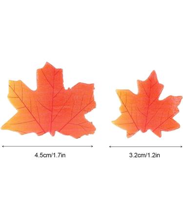 370 Pcs Leaves Edible Wafer Paper Cake Toppers Decorations Pre-cut Edible Wafer Paper Sheets Cupcake Cake Dessert Toppers Birthday Party Baby Shower Decorations Brown-370pcs - Buy Online on GoSupps.com
