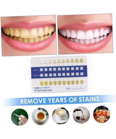 Buy Healifty 20-Piece Tooth Color Scale Set | PVC Bleached Color Chart for Accurate Tooth Shade Matching - Buy Online on GoSupps.com