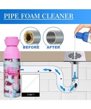 Yugou Drain Cleaner Get out Foaming Drain Cleaner Foam Drain Cleaner Get out Sink Cleaner Foam Sink Drain Cleaner Foam Quickly Clean for Drain Sinks Tubs Clog Remover (3pcs) - Buy Online on GoSupps.com