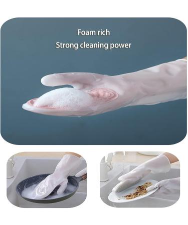 KKRAUS 3 Pairs Silicone Cleaning Gloves Reusable Cleaning Scrub Gloves Kitchen Dishwashing Gloves Rubber Gloves Bathroom Household Gloves (Color : Gris Size : A) A Grey - Buy Online on GoSupps.com
