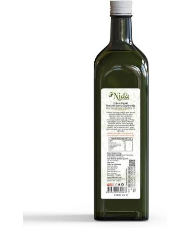Nida 1000ml Glass Bottle Natural Olive Pomace Oil - Buy Online on GoSupps.com