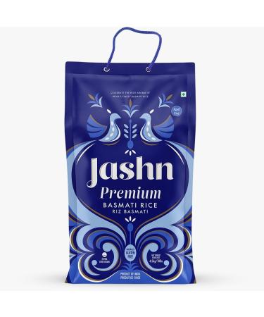 Jashn Premium Basmati Rice 4.54 kg Gluten-Free Extra Long Grain