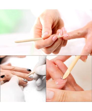 200 Pieces Orange Wooden Sticks & Double-Sided Rosewood Nail Files - Premium Manicure Tools for Nail Care - Buy Online on GoSupps.com