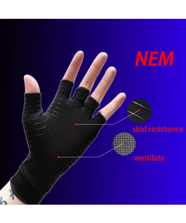 Buy Copper Arthritis Compression Gloves for Pain Relief - Ideal for Osteoarthritis & Tendonitis - Men & Women (Size L - Buy Online on GoSupps.com
