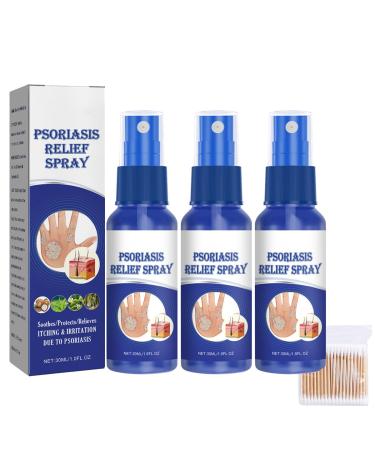 DENERASS South Moon Psoriasis Repair Spray South Moon Psoriasis Treatment Spray Professional Psoriasis Treatment Spray Herbal Psoriasis Relief Spray Psoriasis Treatment for Skin (3pcs)