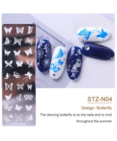 French Nail Stamp Template Kit with 1 Stamper & 2 Clear Jelly Silicone Plates - Easy DIY Nail Art Designs - Pink - Buy Online on GoSupps.com