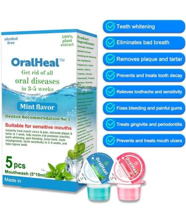 Oralheal Jelly Cup Mouthwash - Restore Teeth & Freshen Breath | 2PCs - Buy Online on GoSupps.com
