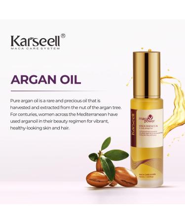 Karseell Purple Hair Mask and Hair Oil Set neutralizes yellow cast repairs hair damage for blonde and gray hair 50 ml + 500 ml - Buy Online on GoSupps.com