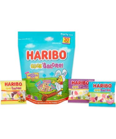 Haribo Easter Egg Galore Pouch with Free GIFTS | Haribo Multipack Mini Bags | Haribo Eggs | Ready For Easter Egg Hunts | Perfect for Sharing | Sweet Treat 480g Pack Of 1 | Sold by EPL