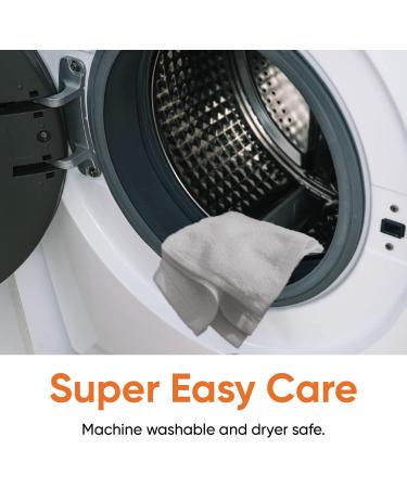 Superio Cotton Terry Washcloths Grey Towels 100% Cotton (6 Pack) - Soft & Absorbent Cleaning Cloths for Body and Face - Multi-Purpose Rags and Spa Towels - Buy Online on GoSupps.com