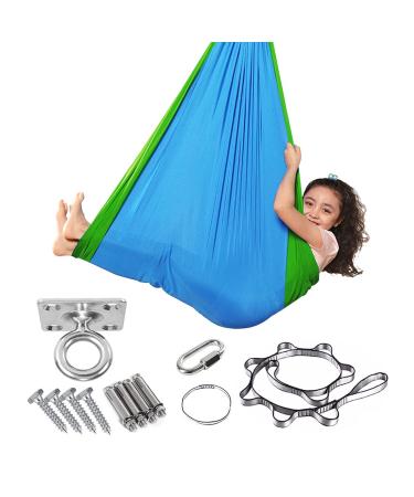 SSIMOO Sensory Socks for Children with Autism and Processing Disorders (Color : Blue/green) One Size Blue/Green
