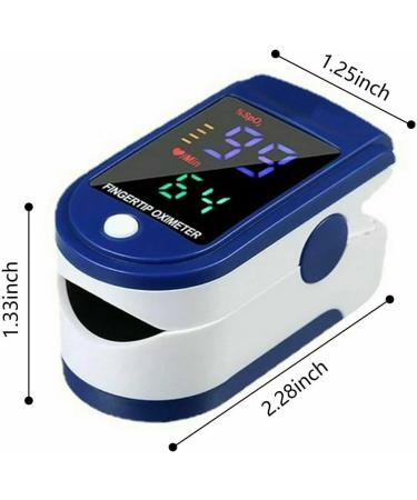 Finger Pulse Oximeter with LED Display - Family Health Monitor for Blood Oxygen Saturation Levels - Buy Online on GoSupps.com