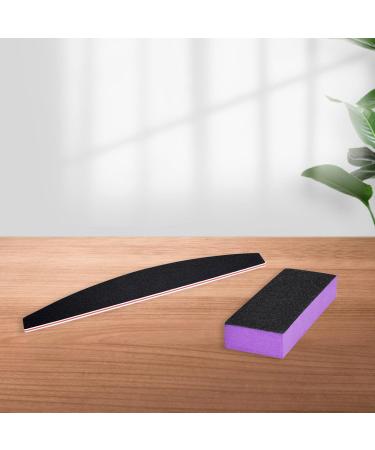 Buy Reusable Black Nail File & Thin Buffer Block - Double Sided Manicure Tools (100/180 Grit) - Perfect for Buffing & Grinding | International Shipping - Buy Online on GoSupps.com