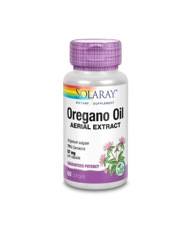 Solaray Oregano Oil 70% Carvacrol 60 Softgels