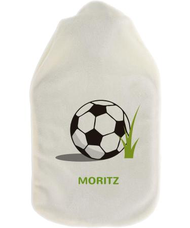 Personalized Hot Water Bottle - 800ml Cozy Cover with Custom Text | Perfect Gift for Children & Adults - Football Design - Buy Online on GoSupps.com
