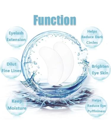 Eye Gel Pads - 100 Pairs of Eyelash Lash Extension Under Eye Gel Pads Lint Eye Patches with Smooth Front Side and Collagen Back Side - Buy Online on GoSupps.com
