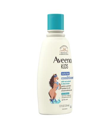 Aveeno Kids Curly Hair Conditioner 12 fl. oz - Hydrating Kids Curly Hair Products with Oat Extract & Shea Butter - Buy Online on GoSupps.com