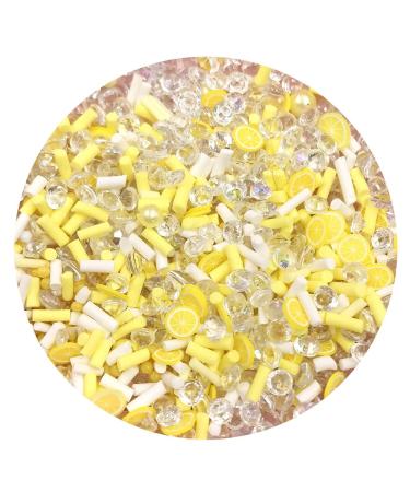 NIANTU11 100g Mixed Rhinestone Fruit Slices Polymer Hot Clay Sprinkles for Crafts DIY Tiny Cute Plastic klei Accessories Nail Arts Gift (Color : 9)