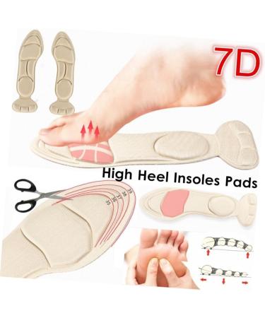 FRCOLOR High Heel Insoles for Plantar Fasciitis | Back Heel Pads & Inserts | Foot Care Products - Pink Medium - Buy Online on GoSupps.com