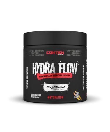 Conteh Sports Hydra Flow Formule d'hydratation quotidienne de qualit sup rieure 300 g 60 portions (th glac la p che)