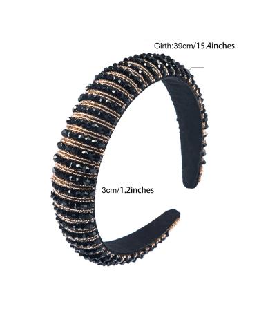 Scicent Rhinestone Hair Bands for Girls - Crystal Decorated Wide Hair Ripe Headdress for Parties Weddings & Vacations - Gift Jewelry for Women - Buy Online on GoSupps.com