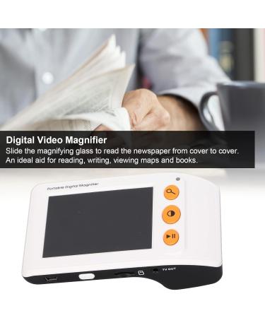 2X 25x Zoom Portable Digital Magnifier Electronic Reading Aid Digital Video Magnifier Portable Electronic Reading Aid with 3.5 Inch LCD Screen for Low Vision - Buy Online on GoSupps.com