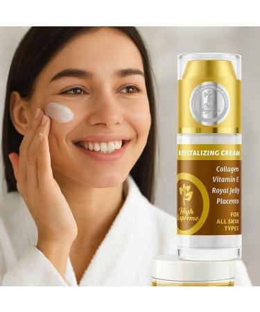 Revitalizing Cream w/Collagen Vitamin E Royal Jelly & Placenta Crema con Col geno Vitamina E Jalea Real y Placenta Hydrating & Nourishing All Skin Types| Hidratante y Nutritiva 40 ml Cosmetic Use - Buy Online on GoSupps.com