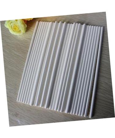 ABOOFAN 50pcs Lollipops Candy Stick Chocolate Lollipop Sticks DIY Candy Cake Pop Sticks Cake Sticks Cake Paper Sticks Paper Lollipop Sticks Food Grade White Chocolate Candies White medium - Buy Online on GoSupps.com