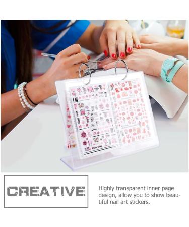 FOMIYES Sticker Display Stand Acrylic Storage Sticker Storage Book Photo Storage Album Sticker Album for Morphie Portable Photo Stickers Sticker Book Mini Books South Korea Nail - Buy Online on GoSupps.com