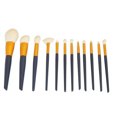 Makeup Brush Set 12 Brushes for Foundation Powder Concealers Eye Shadows with Soft Bristles for Beginner Friendly Versatile Use Great Gift