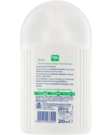 Buy 12x Chilly Gel Intimate Cleaning Gel - Natural Menthol | pH 5 | 200ml + Italian Gourmet Polpa 400g | Clinically Tested Hygiene - Buy Online on GoSupps.com