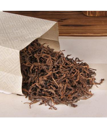 HQZM 200g Yunnan Laobangzhang Five Villages Centuryold Old Tree Loose Leaves Puerh Mature Tea Cellar Matured - Buy Online on GoSupps.com