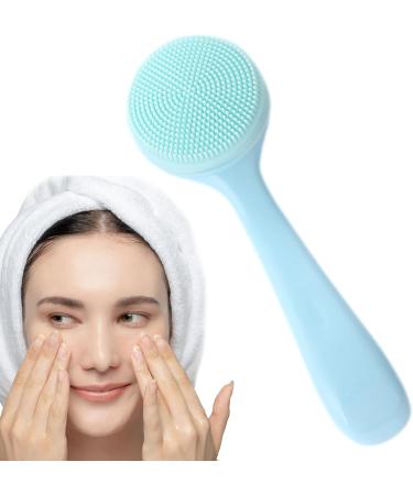 Silicone Face Wash Brush Silicone Face Skin Scrubbers Scrub Pad - Face Scrub Brush Soft Silicone Skin Scrubbers Deep Cleaning Skin Care for Women Blue - Buy Online on GoSupps.com