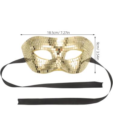 Alipis Disco Ball Glitter Mask | Shiny Music Half Face Mask for Halloween & Carnival | Cool Masquerade Accessory - Buy Online on GoSupps.com