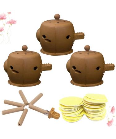 Healifty 3 Set Moxibustion Holder Burners Moxa Sticks Burner Tube Moxibustion Stick Dehumidification Filter - Buy Online on GoSupps.com
