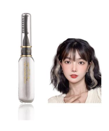 White Hair Spray Colour for Kids Temporary Hair Chalk Comb Washable Hair Dye Instant Hair Dye for Christmas Halloween Birthdays Parties(White)