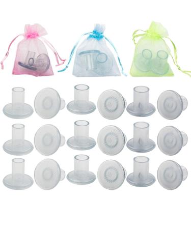 CBTONE 15 Pairs High Heel Protectors for Women's Shoes, Clear Heel Stoppers for Grass, Heel Repair Caps Covers - Perfect for Outdoor Weddings Events (Small/Middle/Large)