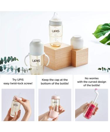 Medience UPIS Silicone PPSU Sippy Cup with Straw 8.8 oz. Navy - BPA-Free Spill-Proof Drinking Bottle for Kids and Toddlers - Buy Online on GoSupps.com