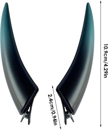 Devil Horns Hair Clip | Demon Horn Hair Accessory | Cosplay Devil Horns Clip Women Demon Vampire Headpiece Suitable For Halloween Devil Hair Clips Devil Horns Devil Costume Blue - Buy Online on GoSupps.com