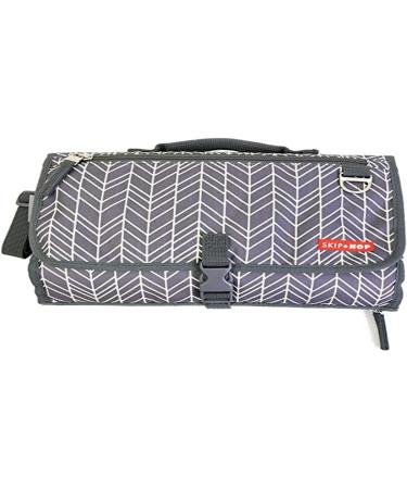 Skip Hop Pronto Mini Diaper Bag Changing Station for on the Go grey feather Multi-Coloured Mini Diaper Bag