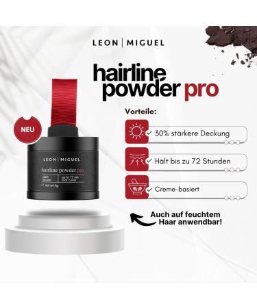  LEON MIGUEL LEON MIGUEL Root Powder Waterproof Hairline Powder as Hair Concealer Perfect for Hiding Roots Invisible Makeup for Thickening Hair (Light Blonde Hairline Powder - Buy Online on GoSupps.com
