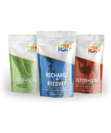 iON Performance Detox + Cope Athlete Bath Muscle Soak 16 Oz | Zinc Magnesium Epsom Salt Coconut Oil | Muscle Recovery & Immune Support - Buy Online on GoSupps.com